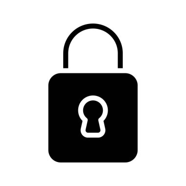 asma kilit ikon vektör çizimi