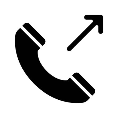 telefon çağrısı web simgesi vektör illüstrasyonu