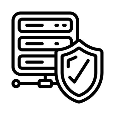 Sunucu Koruma Ağı vektör illüstrasyonuName