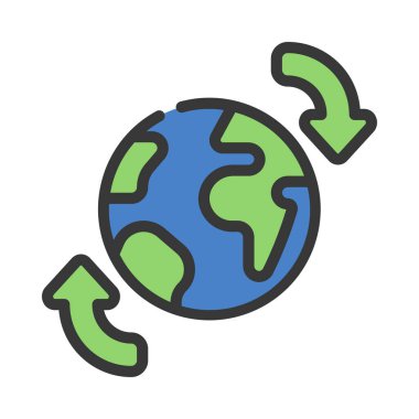 Genel Aktarım vektörü ince çizgi simgesi     