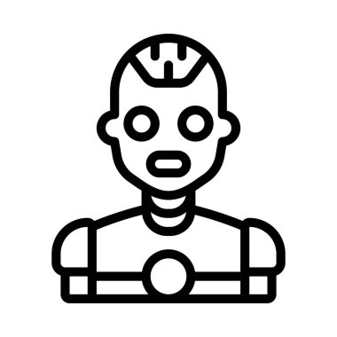 Android Bot Web simgesi vektör çizimi