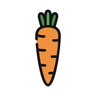 Havuç web simgesi vektör illüstrasyonu