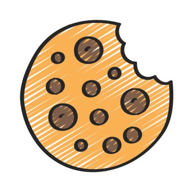 tatlı kurabiye vektör illüstrasyon tasarımı