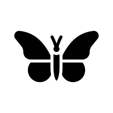 Kelebek ikonu. düz dizayn. vektör illüstrasyonu.