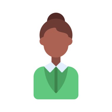 iş kadını web simgesi vektör illüstrasyonu