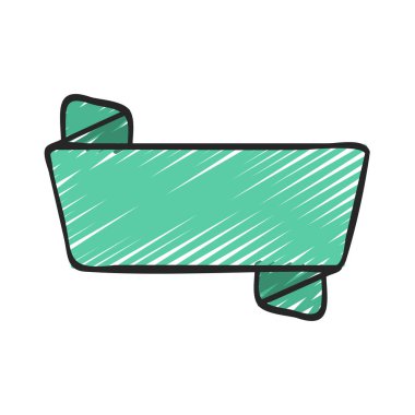 Sharp Ribbon web simgesi vektör çizimi