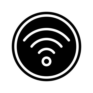 wifi işaret simgesi vektör illüstrasyonu