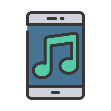 Müzik kavramı simge vektör çizim