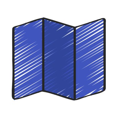 harita web simgesi vektör illüstrasyonu