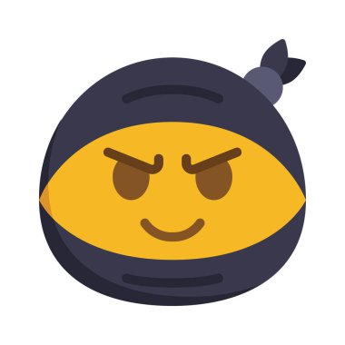 Ninja Web simgesi vektör illüstrasyonu