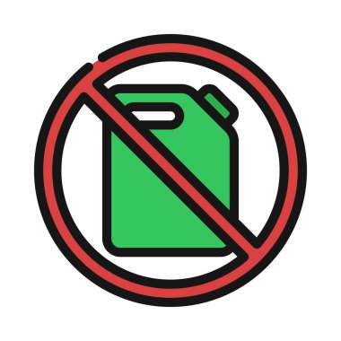 Benzin Yakıtı Web ikonu vektör çizimi yok
