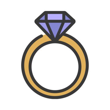 Alyans ikonu. Web için halka vektör simgesi ile basit illüstrasyon.