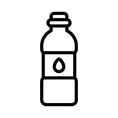 Su Şişesi Web simgesi vektör illüstrasyonu