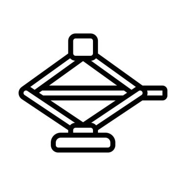 Araba Jack web simgesi vektör illüstrasyonu