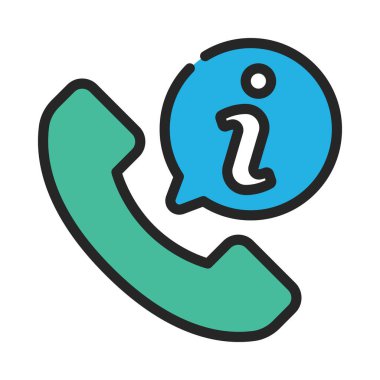 telefon çağrısı web simgesi vektör illüstrasyonu