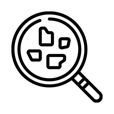 Mikro Plastik Web simgesi vektör illüstrasyonu