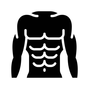 Jimnastikçi Vücut Ağı ikon vektör çizimi