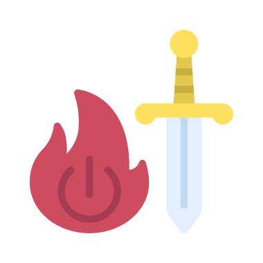 Üzerinde Güçlü Silah Ağı ikon vektör illüstrasyonu