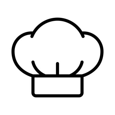 Şef Şapka web simgesi vektör illüstrasyonu