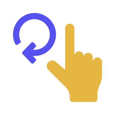 Pinch web simgesi vektör resimlemesini döndür