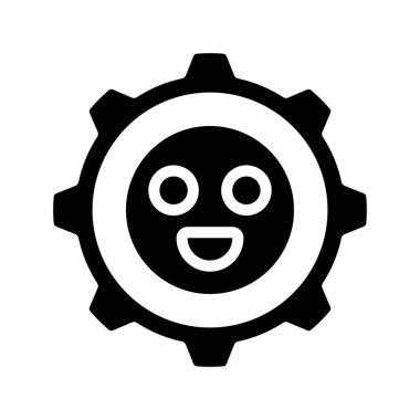 Duygu Yönetimi web simgesi vektör illüstrasyonu