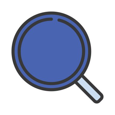 Büyütme cam simgesi vektör illüstrasyonu 