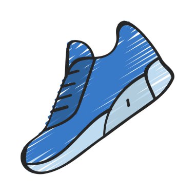 Sneaker web simgesi vektör illüstrasyonu