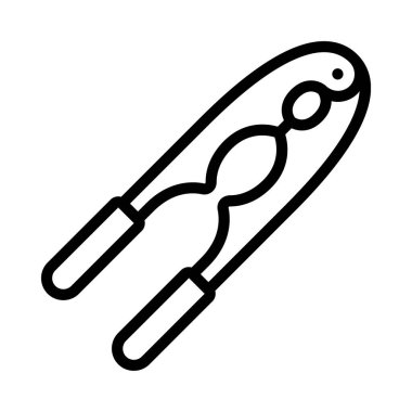 Fındık Kırıcı Aracı simgesi, vektör basit illüstrasyon