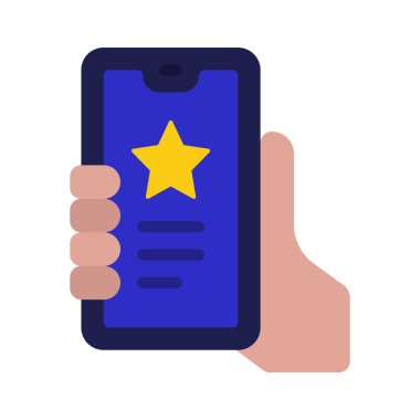 Mobil İnceleme Ağ ikonu vektör çizimi