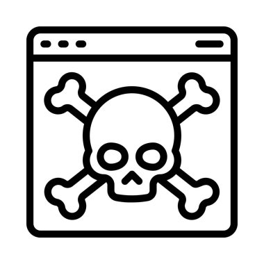 Web sitesi simgesi, vektör illüstrasyonu basit tasarım