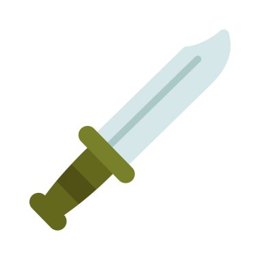 Combat Knife web simgesi vektör çizimi