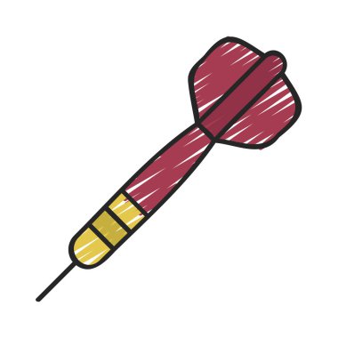 Dart Web simgesi vektör illüstrasyonu