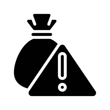 Kredi Uyarı Ağı ikon vektör çizimi