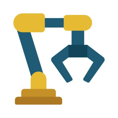 üretim hattı web simgesi vektör illüstrasyonu