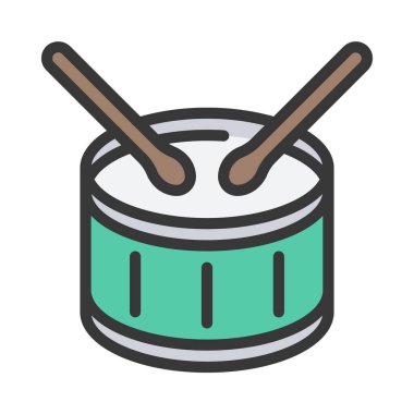 Web simge vektör çizim davul