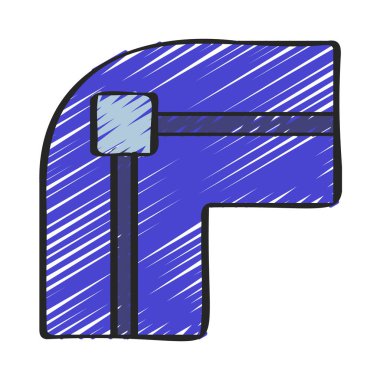 Yuvarlak Yol Köşeleri web simgesi vektör çizimi