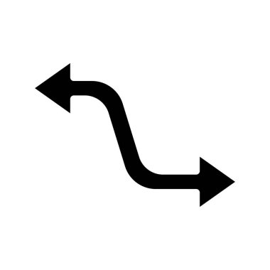 Esnek Ok web simgesi vektör çizimi