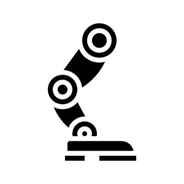 Robot Bacak Web ikonu vektör illüstrasyonu