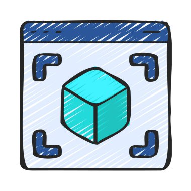 Nesneleri Yakala Web simgesi vektör resimlemesi