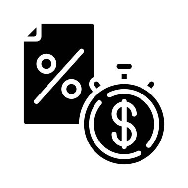 Proje Fiyat Tahmini web simgesi vektör illüstrasyonu