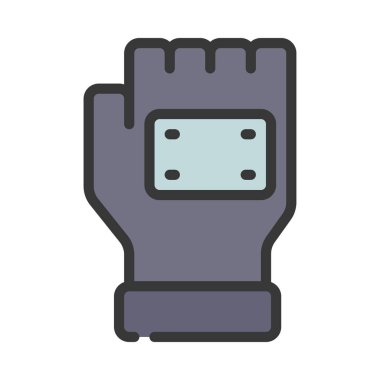 eldiven ağ ikonu vektör illüstrasyonu