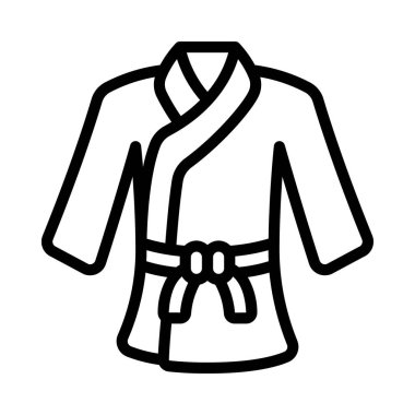 Karate Gi web simgesi vektör çizimi