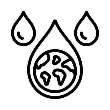 Dünya Yağmuru Ağ ikonu vektör illüstrasyonunu Bırakıyor