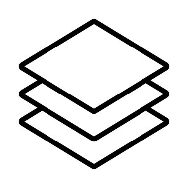 Üç Katman Web simgesi vektör illüstrasyonu