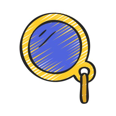 Monocle web simgesi vektör illüstrasyonu