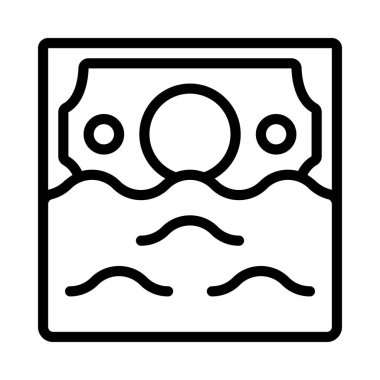 Cash Flow Web simgesi vektör çizimi