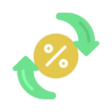 Değişim Hızı web simgesi vektör illüstrasyonu