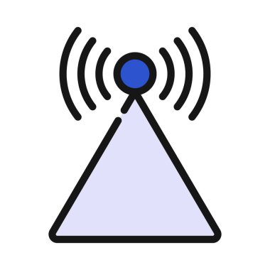 Radyo Sinyal Kulesi Web simgesi çizimi