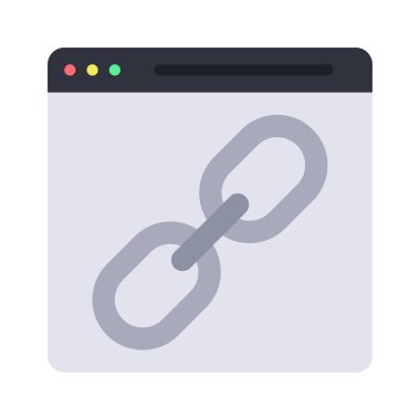 Web Sitesi Bağlantı simgesi vektör illüstrasyonu