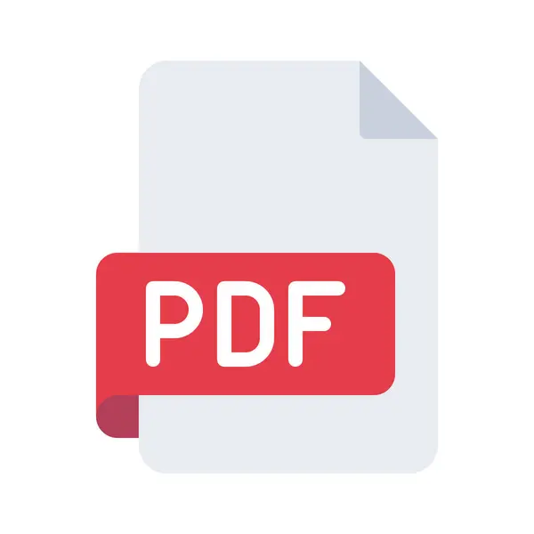 File Pdf Format Icon Vector Illustration — Stock Vector